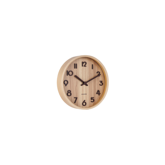 Horloge murale Pure Petite Bois clair