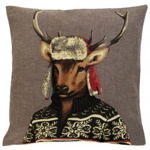 Coussin Nordic Cerf 45x45cm