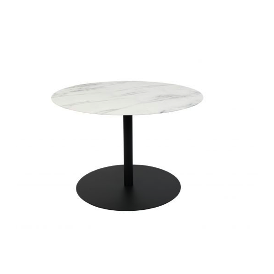 Snow side table round M marbre - Zuiver