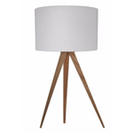 TABLE LAMP TRIPOD WOOD WHITE - Zuiver