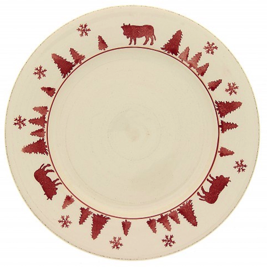 Assiette plate - Vache Rouge