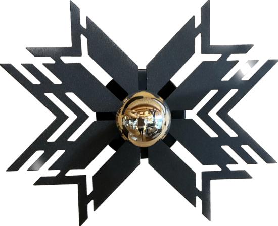 Applique Flocon -15° - Noire - Altiligne 