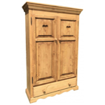 Armoire enfant P40 en sapin massif finition cire