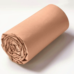 Drap housse percale unie Rose pche - Sylvie Thiriez