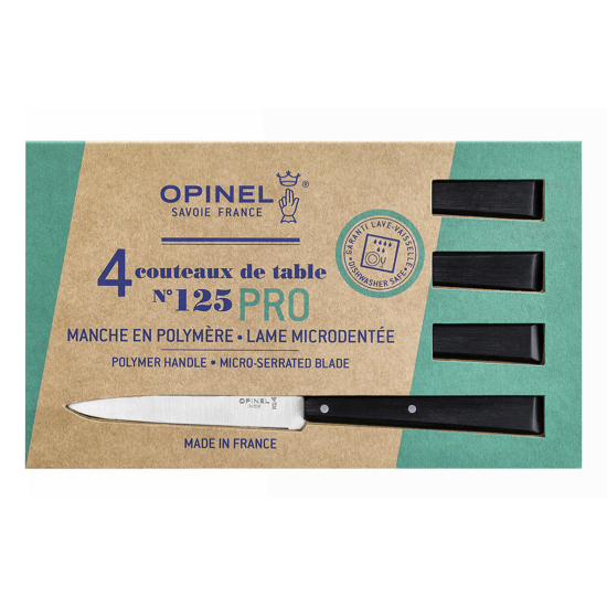 Coffret OPINEL 4 couteaux de table n°125 Pro