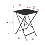 Table bistro carrée 57x57 - Fermob