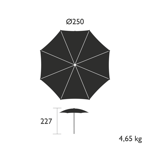 Parasol Shadoo Ø250 - Fermob 