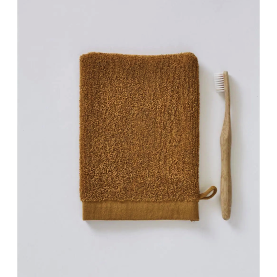 Gant de toilette Ivar Caramel - Sylvie Thiriez