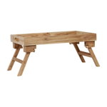Plateau TV pliant en acacia Dalbert 55x30 - Côté Table