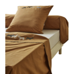 Drap brodé RDV Au pré - Sylvie Thiriez