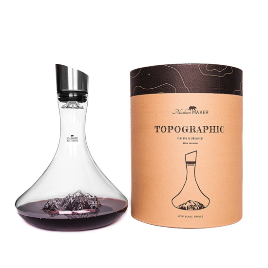 Carafe à vin TOPOGRAPHIC - Mont Blanc