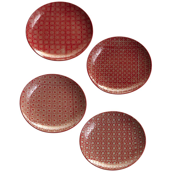 S/4 assiette leonie 20 cm - Chehoma