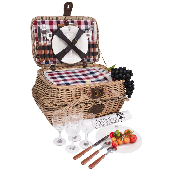 Panier pique-nique osier 4 personnes - Sarlat