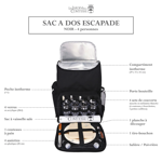 Sac à dos pique-nique Escapade 4P - Noir