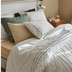 Housse de couette brodée En pointillés - Sylvie Thiriez