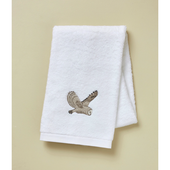 Éponge brodée L'Envol blanc - Sylvie Thiriez