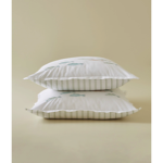 Taie d'oreiller brodée Au fil de l'Eau - Sylvie Thiriez