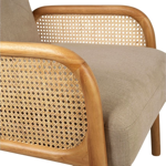 Fauteuil Firmin Beige et naturel - Comptoir de Famille