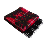 Plaid Clarks 128x180 motif écossais et tête de cerf - Angel Des Montagnes
