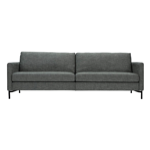 Canapé IMPULSE EU LUX 3 places déhoussable avec velcro tissu king cat 1 numero 3 pieds metal noir 