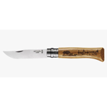 Couteaux gravs Tradition OPINEL n8 - ANIMALIA - Gravure Sanglier