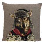 Coussin Nordic Loup - 45x45cm