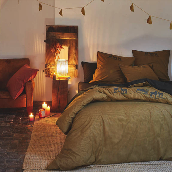 Housse de couette brodée Highlands - Sylvie Thiriez