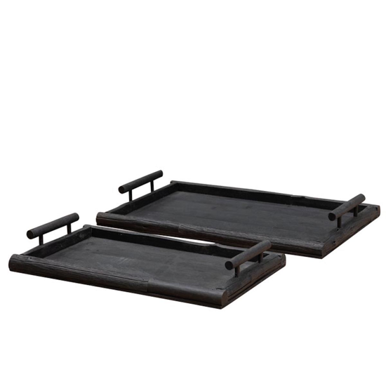 Plateaux bois noir - Petit ou Grand modèle - Chehoma
