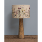 Lampe avec abat-jour brodé Wildflower - Chehoma