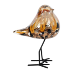 Déco moineau brun en verre - Côté Table