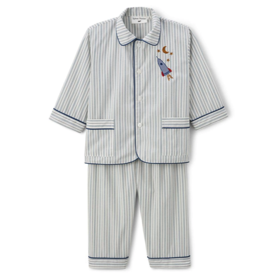 Pyjama enfant Dimanche bleu - Sylvie Thiriez
