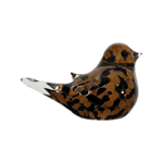 Presse-papier Moineau Serin camel et noir - Côté Table