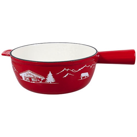 Poelon en fonte Montagne rouge 24cm 
