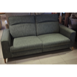 Canapé Fratino BB200 2RELAX électrique -Bultex/Pieds chène/Tissu Wembley Forest