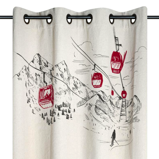 Pan de rideau Villard Écru - 140x260