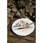 Galette réversible Tignes Télécabine/Skieur- 38x38