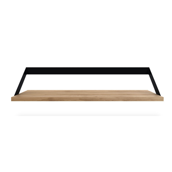 Etagère en chêne Ribbon noir 