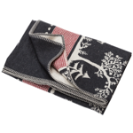 Sylt Plaid en coton 140x200 Forêt style Alpin - Anthracite