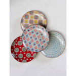 S/4 grandes assiettes plates Bohemian - Chehoma