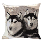 Housse de coussin 45x45 - Huskies