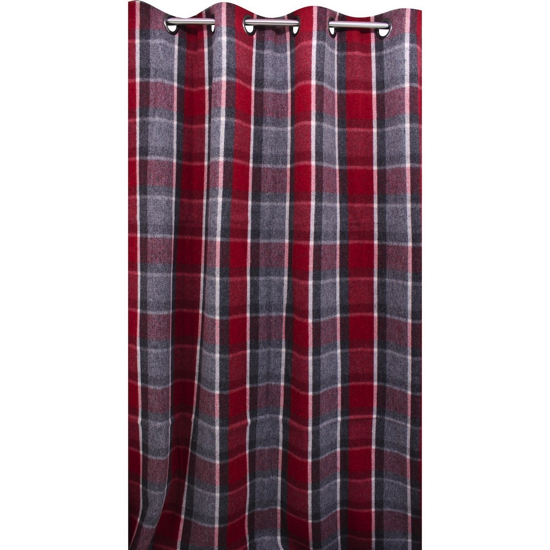 Pan de rideau - Laine Gaia Rouge