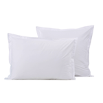 Taie percale unie Blanc - Sylvie Thiriez