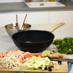 L'incroyable wok Graphite - 28 cm - Tous feux - Cookut