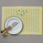 Set de table brod Sorbet - Sylvie Thiriez