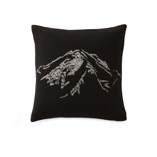 Housse de coussin brodé Les Rocheuses - 45x45 - Sylvie Thiriez