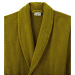 Peignoir mixte éponge unie Vert Olive - Sylvie Thiriez