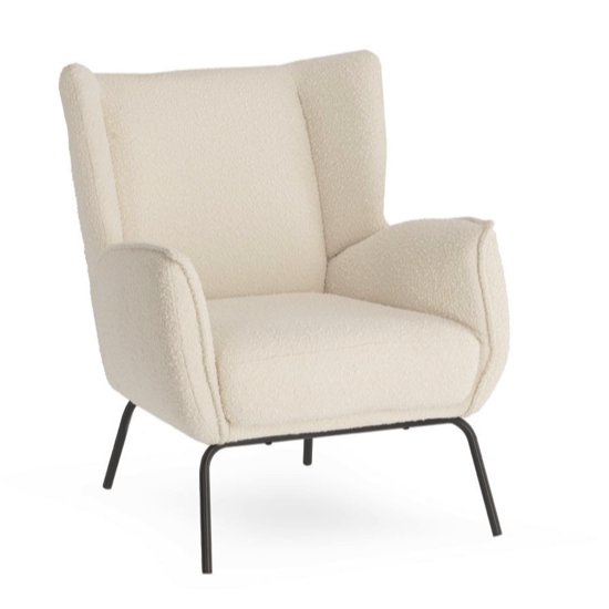 Fauteuil Ordesa - Blanc bouclette