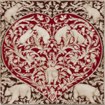 AC009 Toile sur châssis Coeur rouge