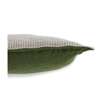 Housse de coussin Double Jeu Vert Kaki - 45x45 - Sylvie Thiriez