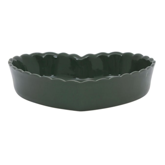 Plat coeur Charlotte Romarin Ø24cm - Côté Table 
